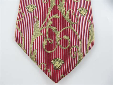 versace tie pink|Versace tie vintage.